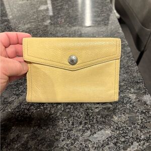 Prada Yellow Leather Wallet
